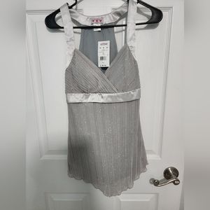 Small Sparkly Silver Top